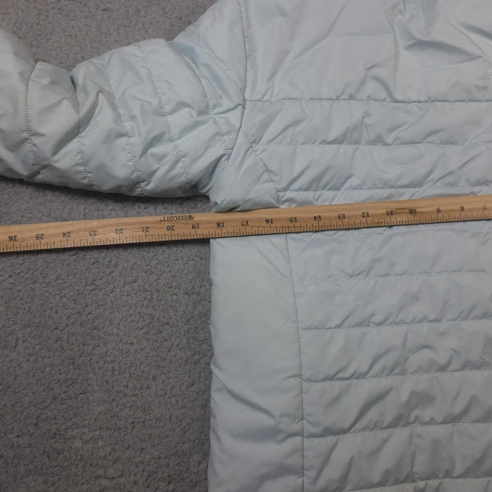 The North Face Reversible MossBud Swirl Girls Blue‎ Jacket - Size XL Ski Hiking